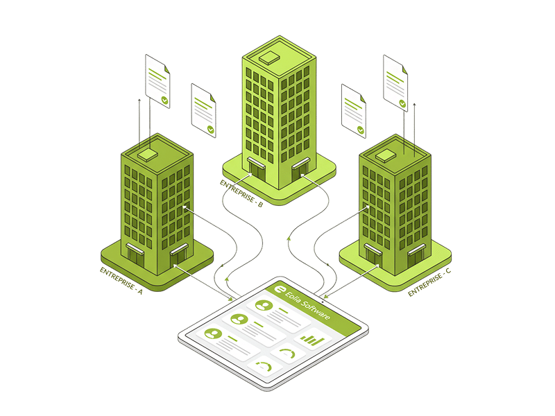 Illustration entreprise multisite